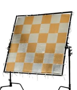 Checkerboard Oro-Plata 
